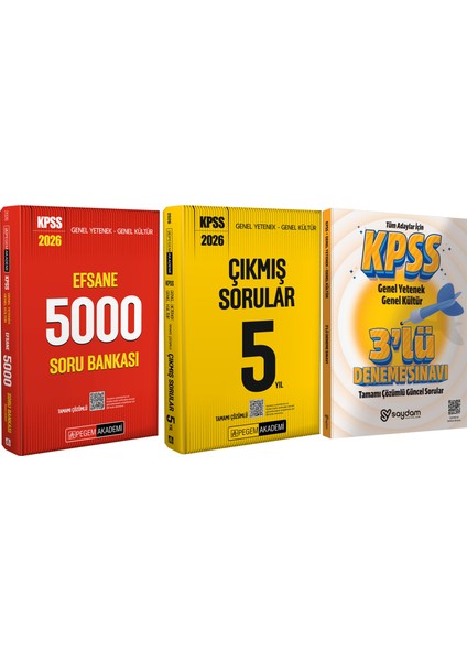 2026 Kpss Gygk Efsane 5000 Tamamı Çözümlü Soru BANKASI(664 Sayfa)-Çözümlü Çıkmış Sorular 5 Yıl