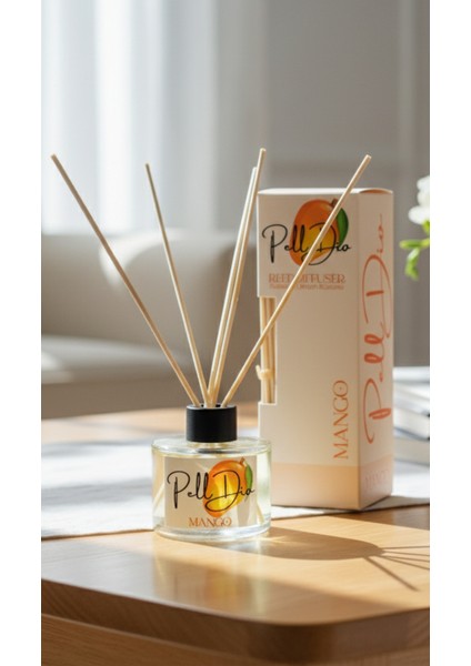 Mango Bambu Çubuklu Ortam Ev Oda Salon Koku Kokusu ve Oda Parfümü 120 ml