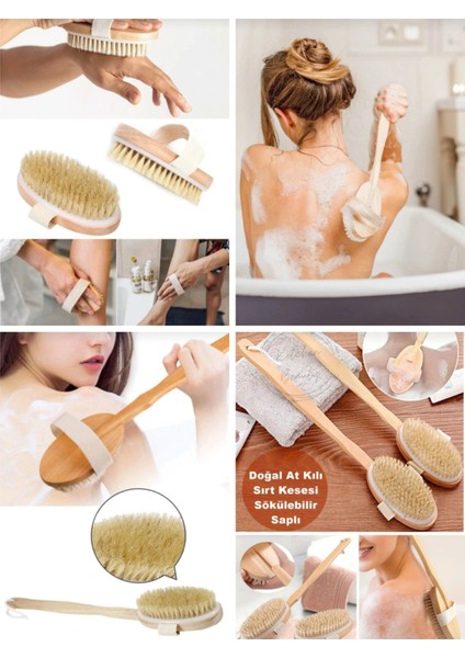 Doğal Atkılı Orjinal Sırt ve Vücut,selülit Fırça