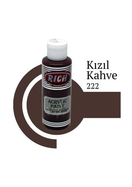 Rich Akrilik Boya Master 120 cc Kızıl Kahve 222