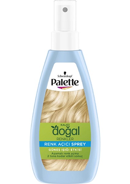 Palette Kalıcı Doğal Renkler Renk Açıcı Sprey 150 ml