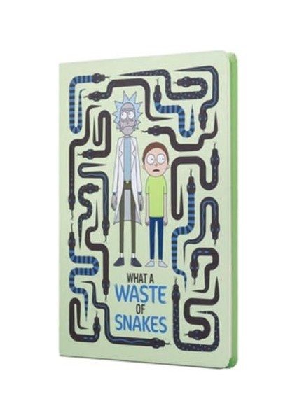 Mabbels Sert Kapak Butik Defter Rick And Morty Yılan Krem 80 Yp 15X21 DFT-388074