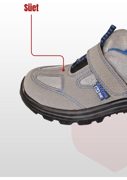 MADE Action S1 SRC Gri Kaymaz, Nefes Alabilir, Hafif, Çelik Burunlu, Ergonomik Tabanlı İş Güvenliği Ayakkabısı fırsatları