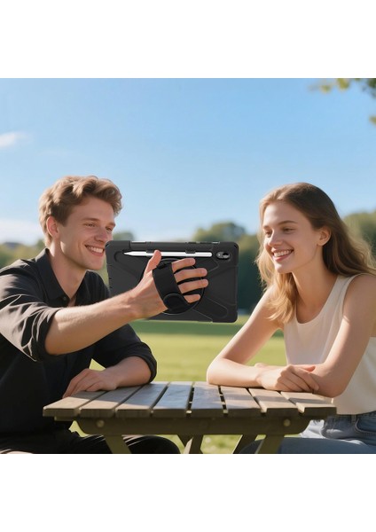 Samsung Galaxy Tab S11 (X730) Uyumlu Tank Military Defender Askılı Zırh Kılıf