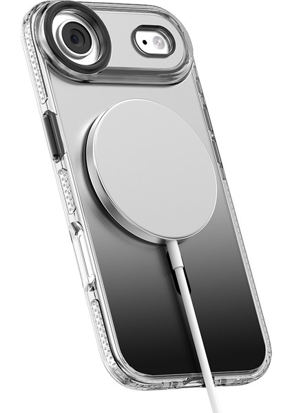 iPhone 17 Air Uyumlu Kılıf M-Safeli Sararmaya Karşı Dayanıklı Mutural Icesense Serisi Kapak Siyah