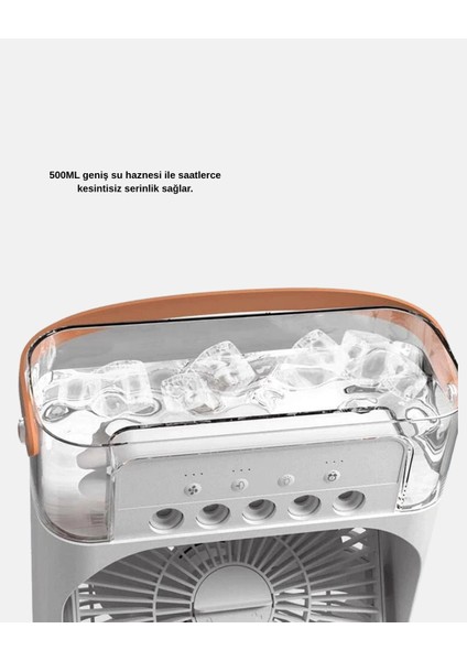 Buğz USB Bağlantılı Taşınabilir Mini Klima Fan 500ML Su Hazneli ve Sessiz Çalışma indirimleri