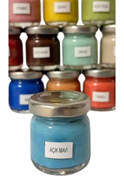 Seramik Çini Boyası 40CC Açık Mavi