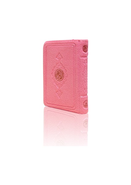 Büyük Cep Boy Kur'an-I Kerim (Pembe Renk, Kılıflı, Mühürlü)