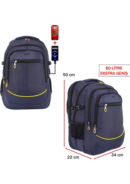 17,3 Inç Laptop Sırt Çantası 60 Litre Su Geçirmez Kumaş Darbe Emici Koruma Dada 09 fiyatları