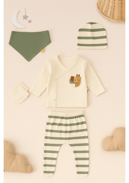 Zebra Cep Nakışlı Bere Pantolon Çizgili 5 Li Zıbın