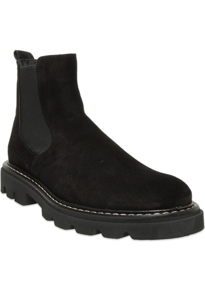22335 Casual Ithal Süet Siyah Erkek Bot