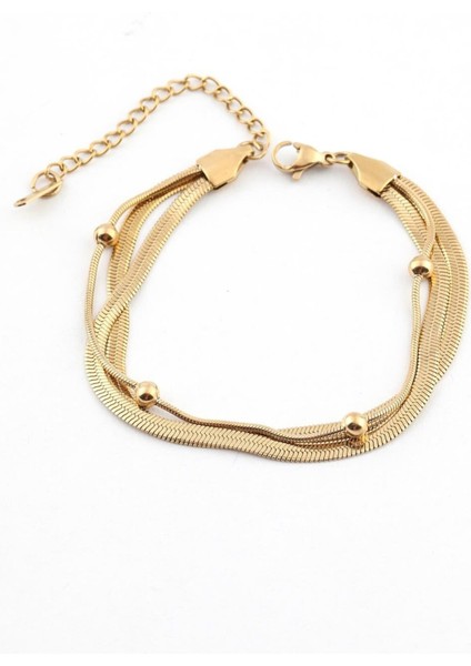 Çelik Bileklik Gold