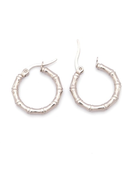 Paslanmaz Çelik Küpe 316L Halka Çizgili Model UNK-806