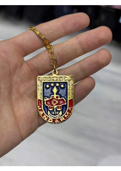 Jandarma Kabartmalı Metal Anahtarlık modelleri