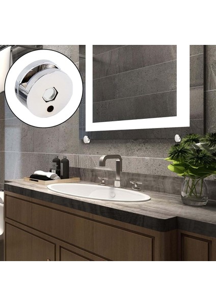 4 Adet Osena Lüx Ayna Tutucu Ortadan Metal Krom Kod : 4111 modelleri