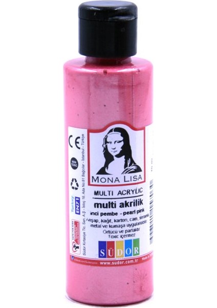 Monalisa Multi Akrilik 70 ml Fosforlu Pembe (12 Li Paket)