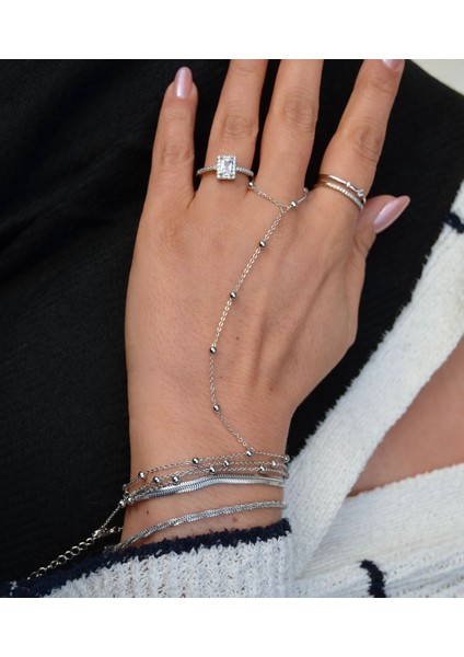 Çelik Top Zincir Şahmeran Bileklik modelleri