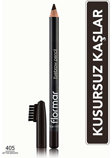 Uçlu ve Dağıtıcı Fırçalı Kaş Kalemi 405 Bitter Brown