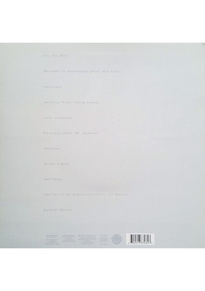 Kanye West 808S & Heartbreak Double 2 Lp Plak + 1 CD fiyatları