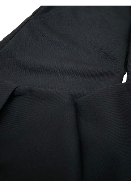 Erkek Rahat Kesim Beli Bağlamalı Yan Cepli Esnek Jogger Pantolon Siyah modelleri