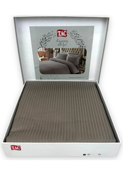 Stripe Saten Nevresim Takımı Çift Kişilik