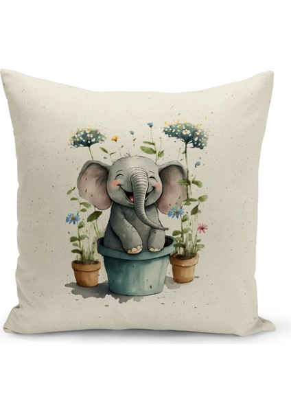 Çocuk Bebek Odası Dijital Baskılı Kırlent Kılıfı