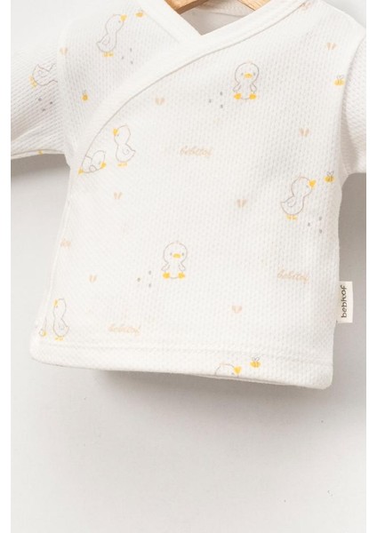 %100 Pamuk Civciv Desenli 5 Parça Yenidoğan Hastane Çıkışı Zıbın Seti BBTF.EKR.20133.03 modelleri