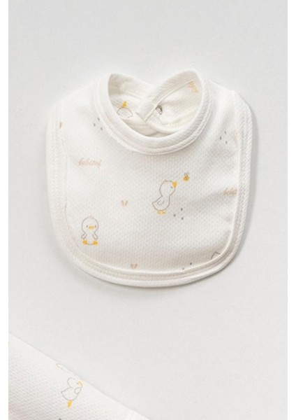 %100 Pamuk Civciv Desenli 5 Parça Yenidoğan Hastane Çıkışı Zıbın Seti BBTF.EKR.20133.03 indirimleri