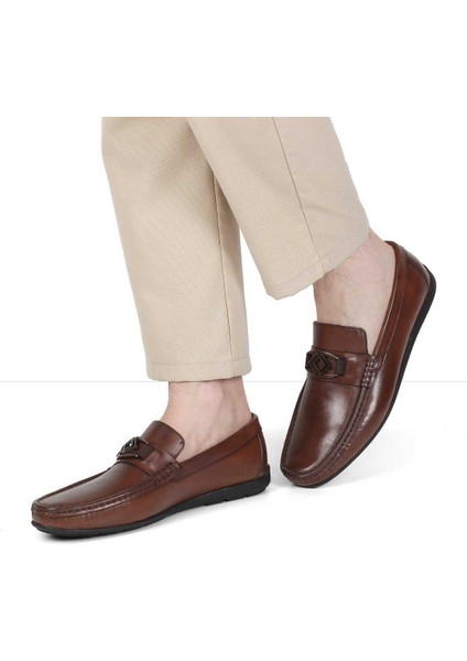 3204 Erkek Deri Leoafer Ayakkabı