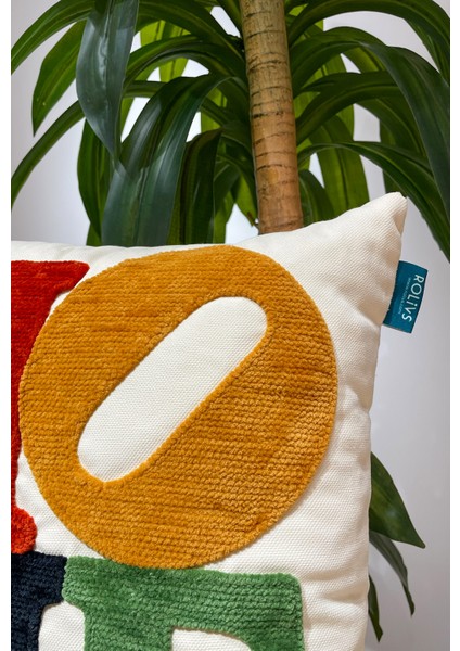 Home Yazılı Punch Panç Işlemeli Kırlent 47X47 cm Nk 2671 Modern Tasarım Yastık modelleri