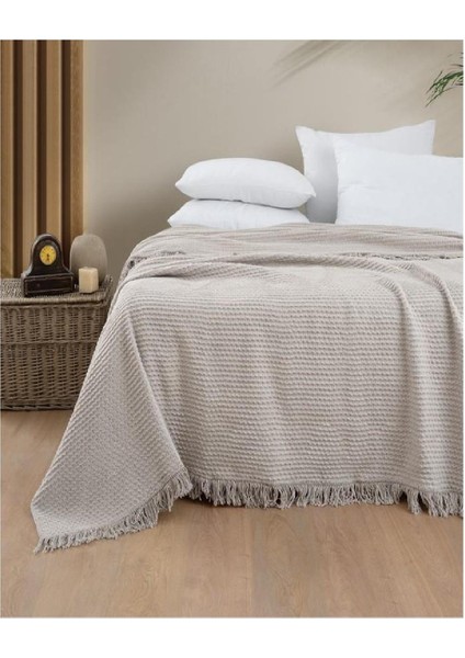 Home Royal 200X220 Çift Kişilik Battaniye-Bej