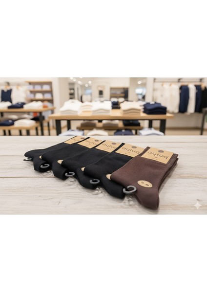 Bambu-Pamuk Erkek Soket Çorabı Mevsimlik Asorti 41-45 Numara 12'li Kutu