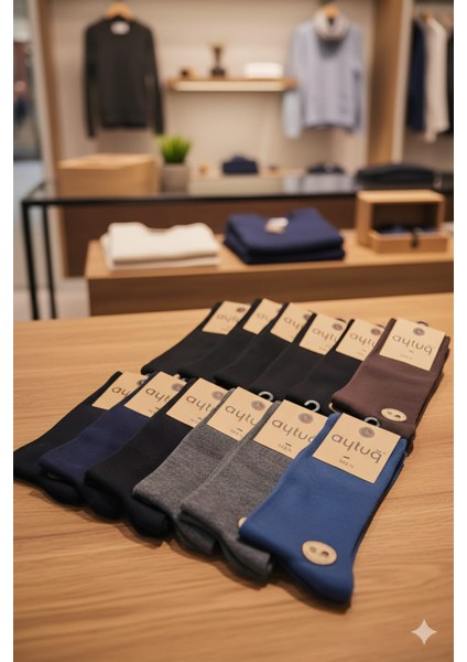 Bambu-Pamuk Erkek Soket Çorabı Mevsimlik Asorti 41-45 Numara 12'li Kutu fiyatları