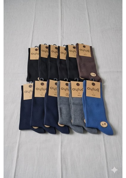 Bambu-Pamuk Erkek Soket Çorabı Mevsimlik Asorti 41-45 Numara 12'li Kutu modelleri