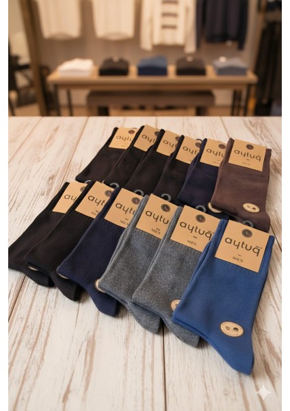 Bambu-Pamuk Erkek Soket Çorabı Mevsimlik Asorti 41-45 Numara 12'li Kutu fırsatları