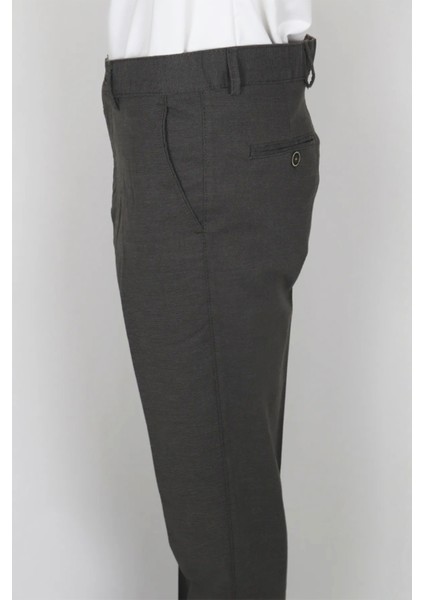 Fistan Store Erkek Haki Yeşil Rahat Kalıp Yandan Cepli Boru Paça Battal Kışlık Keten Pantolon modelleri