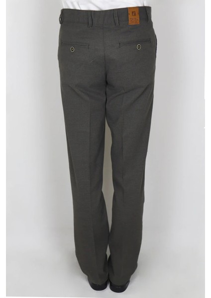 Fistan Store Erkek Haki Yeşil Rahat Kalıp Yandan Cepli Boru Paça Battal Kışlık Keten Pantolon fırsatları