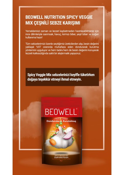 Spicy Veggie Mix – Freeze Dried Dondurularak Kurutulmuş Baharatlı Sebze fiyatları