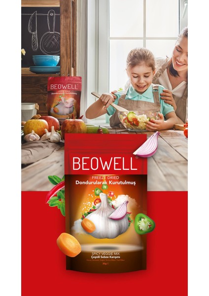 Spicy Veggie Mix – Freeze Dried Dondurularak Kurutulmuş Baharatlı Sebze fırsatları