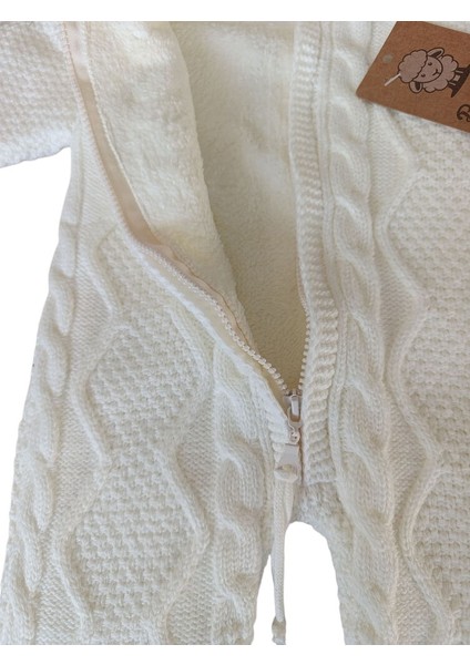 4125 Unisex Bebek Triko Kürklü Fermuarlı Kapüşonlu Tulum fiyatları