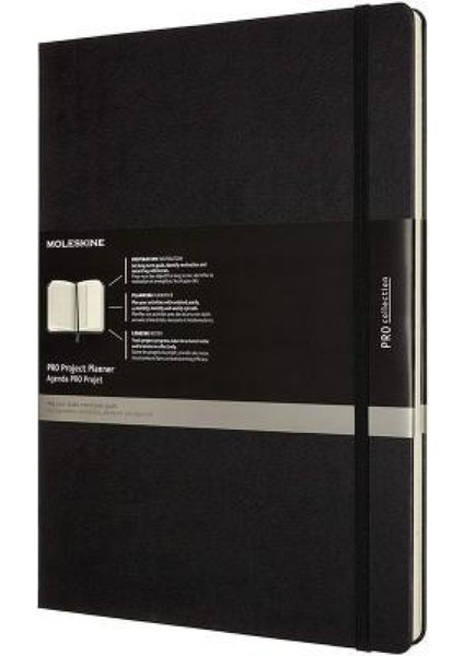 Pro Project Planner A4 Sert Kapak Siyah