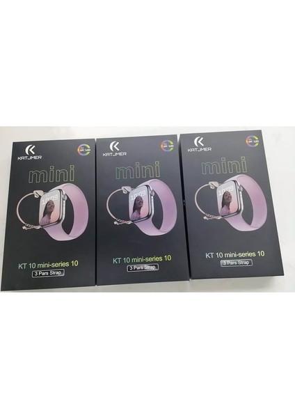 ⌚ Katjmer KT10 Mini Series 10 Akıllı Saat | Küçük Boy, Yüksek Performans | Bluetooth Arama, Nabız ve Spor Takibi