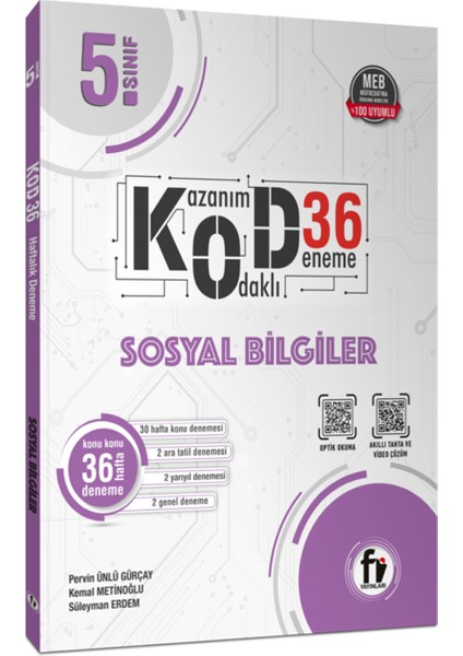 5.sınıf KOD36 Deneme Sosyal Bilgiler (Güncel Müfredat) modelleri