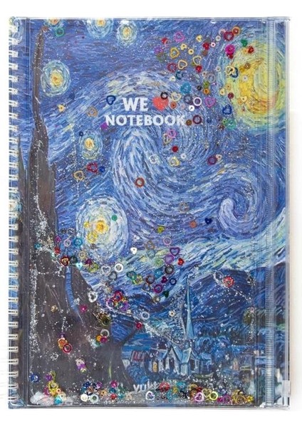Vuki Sulu Çantalı Defter Orta Boy Van Gogh 1/s VK-0086G