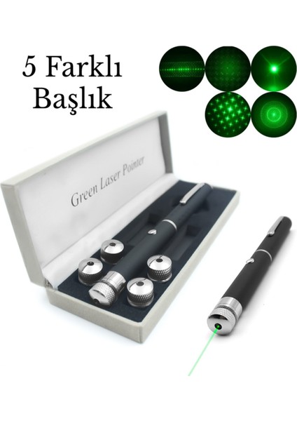 Yeşil Lazer Pointer USB Şarjlı 5 Km Etki Alanı! (5361) fırsatları