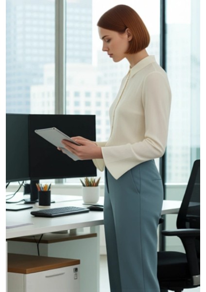 Dokulu Dokuma Gömlek Bele Oturan Kalıbı Uzun Kolları Şık Bir Görünüm Kadın Giyim Koleksiyonu modelleri