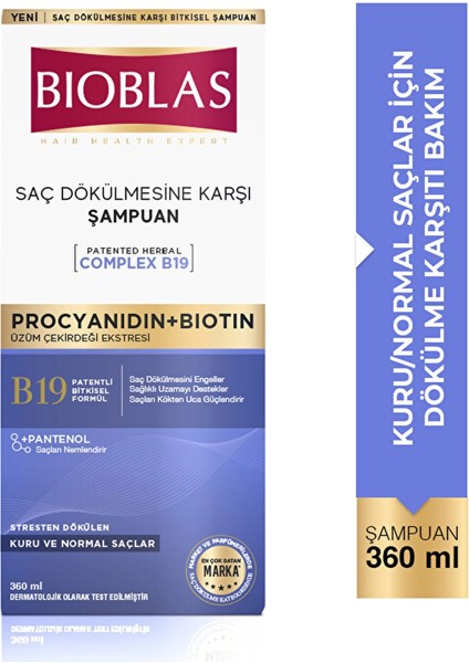Saç Dökülmesine Karşı Anti-Stress Şampuan 360 ml
