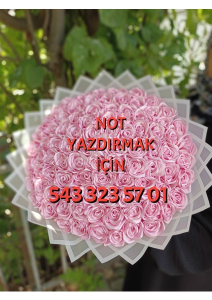 Çift Kat Büyük Boy Aynalı Ledli Cipsolu Yazılı Solmayan Gül Buketi - Mor ve Lila fırsatları