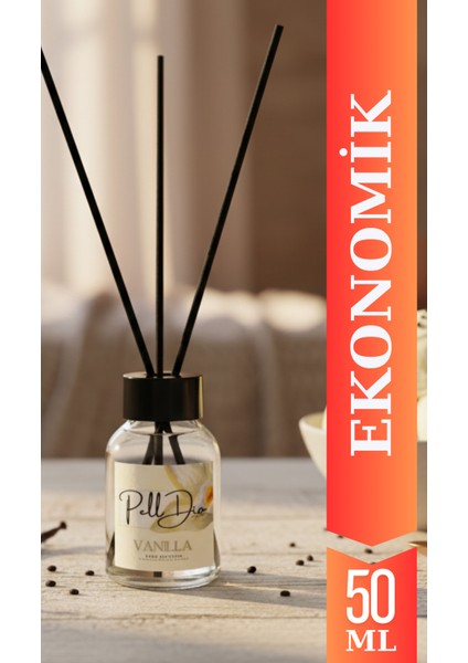 Vanilya Eko Çubuklu Oda Kokusu - Kokulu Çubuk 50ML