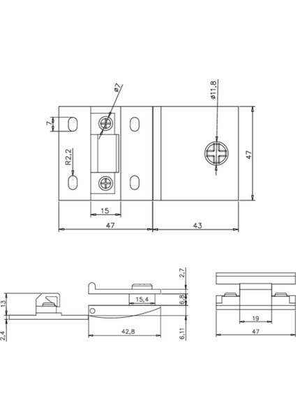 Osena Cam Menteşesi Metal Krom 6-8 mm Ayarlı 1 Takım fiyatları